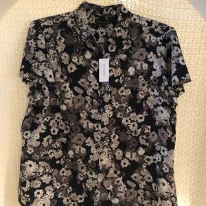 Banana Republic floral blouse